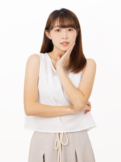 Mia Textured Checker Top - DAG-DD9524-22MochiIvoryF - Mochi Ivory - F - D'ZAGE Designs
