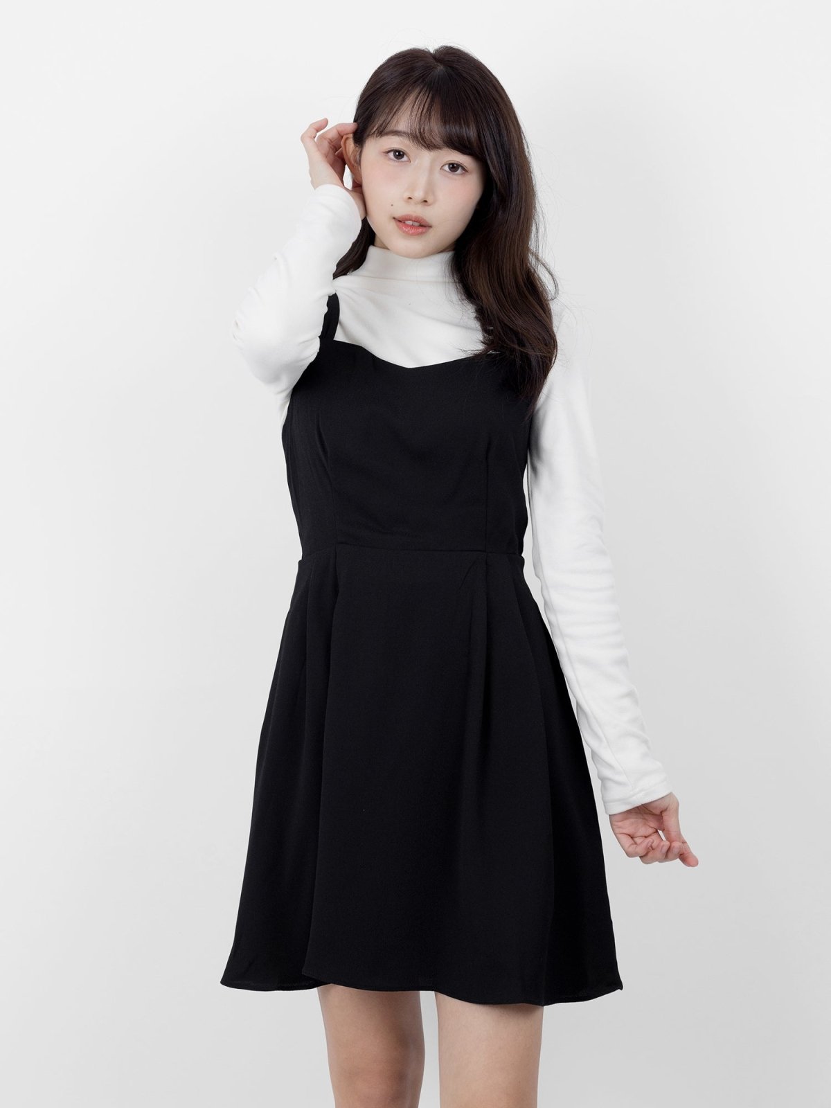 Theia Sweetheart Neck Mini Dress - DAG-DD8731-21BlackS - Black - S - D'ZAGE Designs