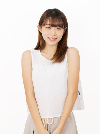 Mia Textured Checker Top - DAG-DD9524-22MochiIvoryF - Mochi Ivory - F - D'ZAGE Designs