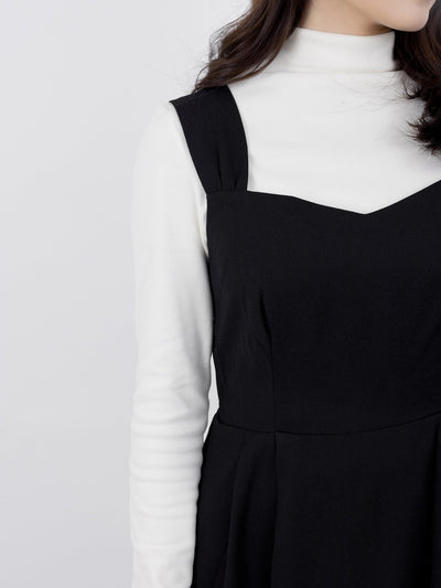 Theia Sweetheart Neck Mini Dress - DAG-DD8731-21BlackS - Black - S - D'ZAGE Designs