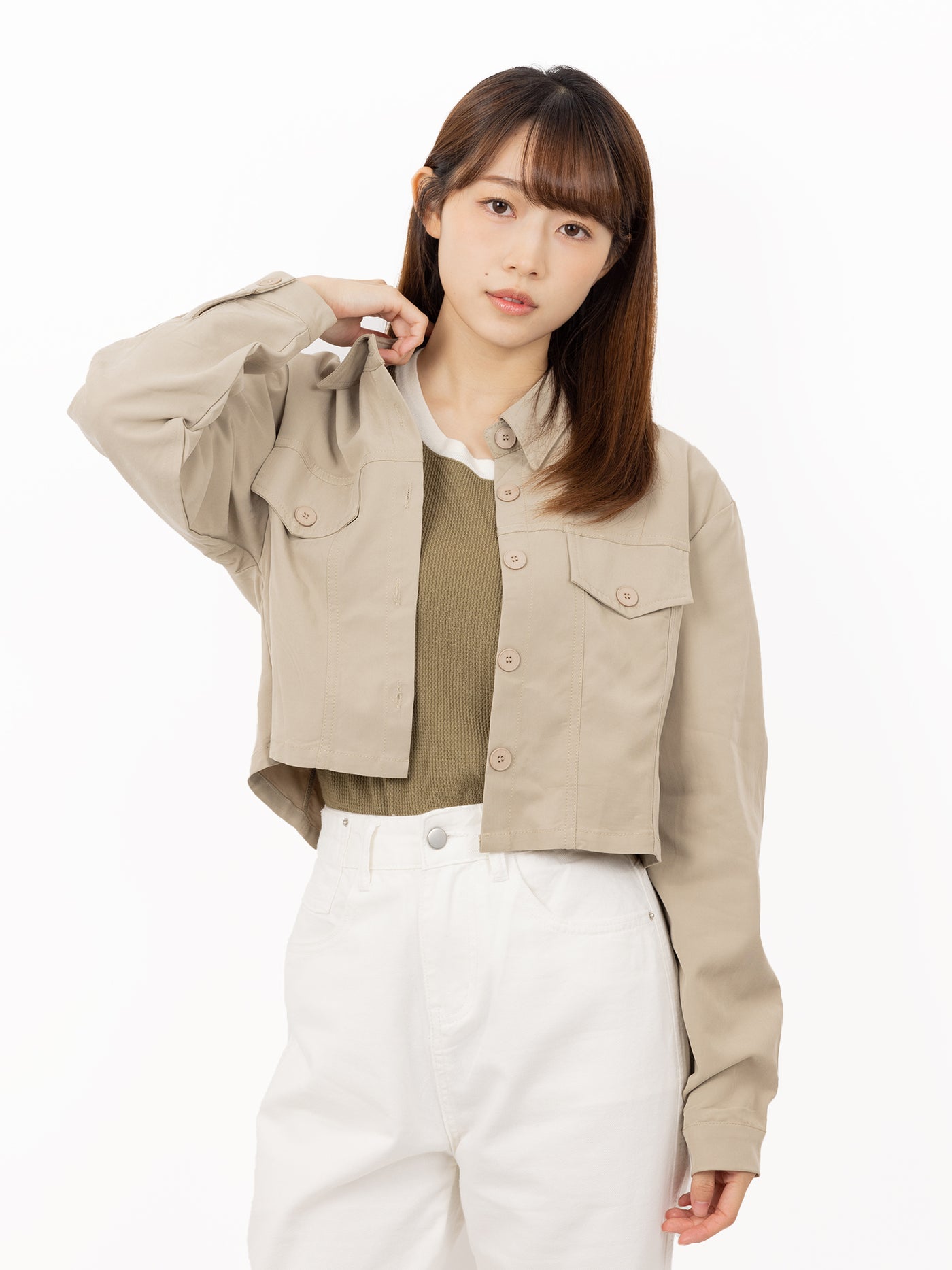 Tyne Cropped Patch Pocket Jacket