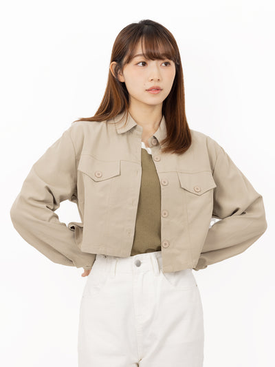 Tyne Cropped Patch Pocket Jacket