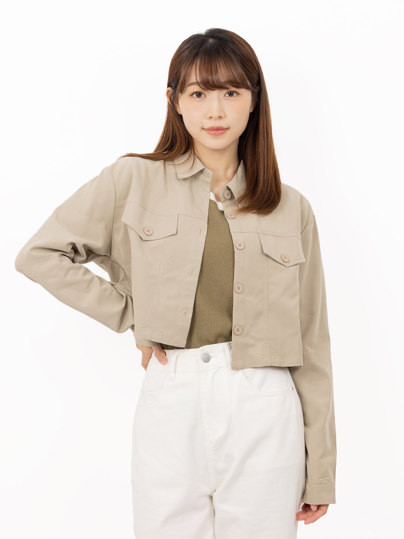 Tyne Cropped Patch Pocket Jacket
