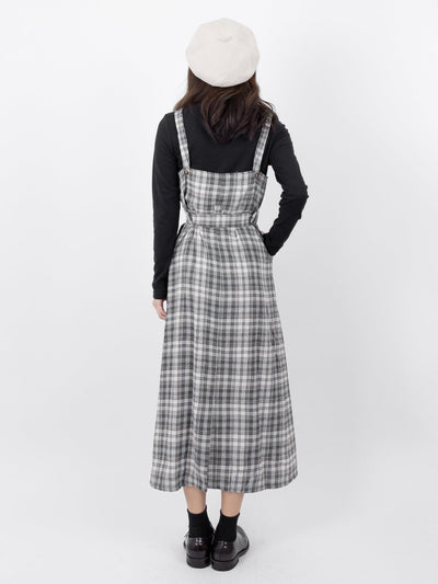 Tina Belted Sleeveless Dress - DAG-DD9895-22GrayS - Gray - S - D'ZAGE Designs