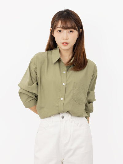 Oversized Long Sleeve Shirt