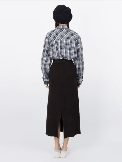 Palmer Plaid Button Up Shirt - DAG-G-9649-22SesameBlackF - Black - F - D'ZAGE Designs