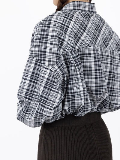 Palmer Plaid Button Up Shirt - DAG-G-9649-22SesameBlackF - Black - F - D'ZAGE Designs