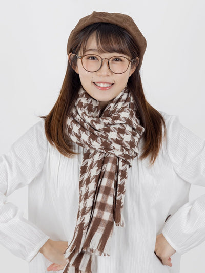 Louis Double Face Scarf - DAG-G-A9850-22BrownieF - Brownie - F - D'ZAGE Designs