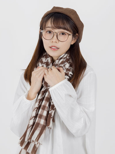 Louis Double Face Scarf - DAG-G-A9850-22BrownieF - Brownie - F - D'ZAGE Designs