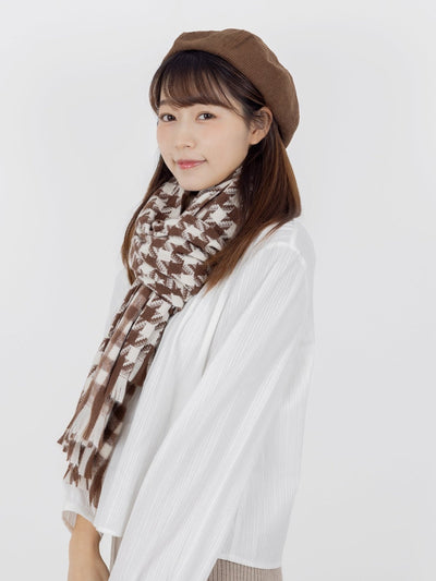 Louis Double Face Scarf - DAG-G-A9850-22BrownieF - Brownie - F - D'ZAGE Designs