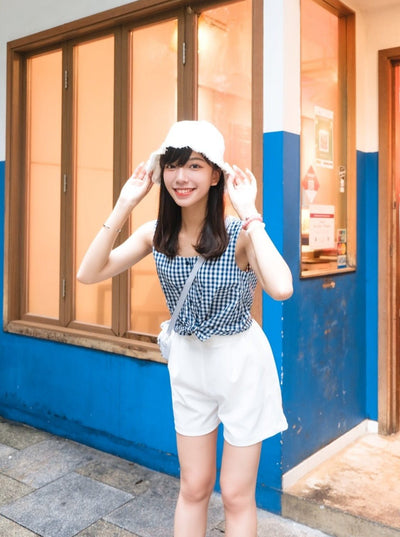 Pleated A-line Shorts Ivory - DAG-DD8509-21IvoryS - Mochi Ivory - S - D'ZAGE Designs
