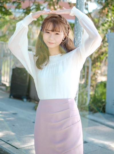 Ruched Side Mini Skirt DUSTY ROSE - DAG-DD8467-21DustyRoseS - Pink - S - D'ZAGE Designs